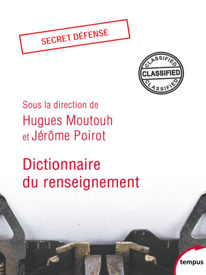 cover image of Dictionnaire du renseignement